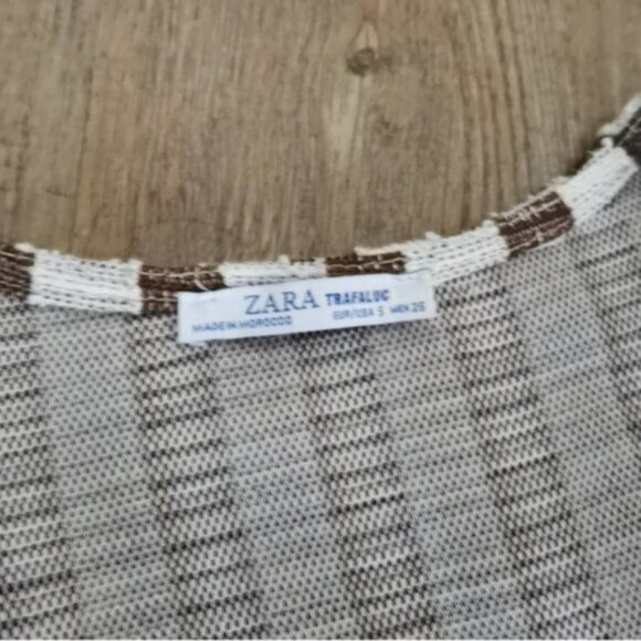 Zara textured striped button up dress - Picture 5 of 7